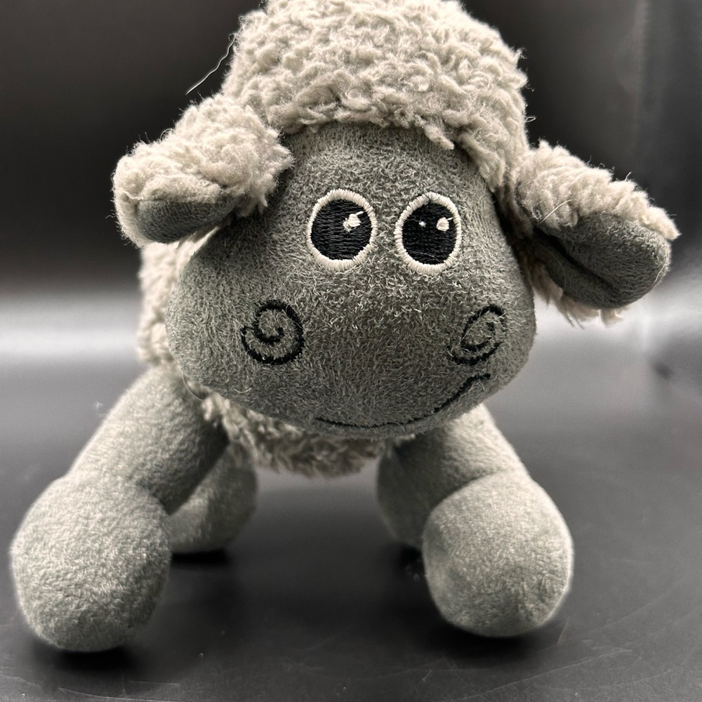 Sherpa CVS Exclusive Retired‎ Grey Embroidered  7" Stuffed Squeaky Plush Dog Toy - Picture 10 of 16